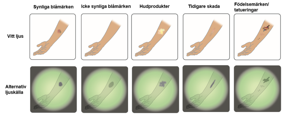 Illustration över ljuskällors tillförlitlighet